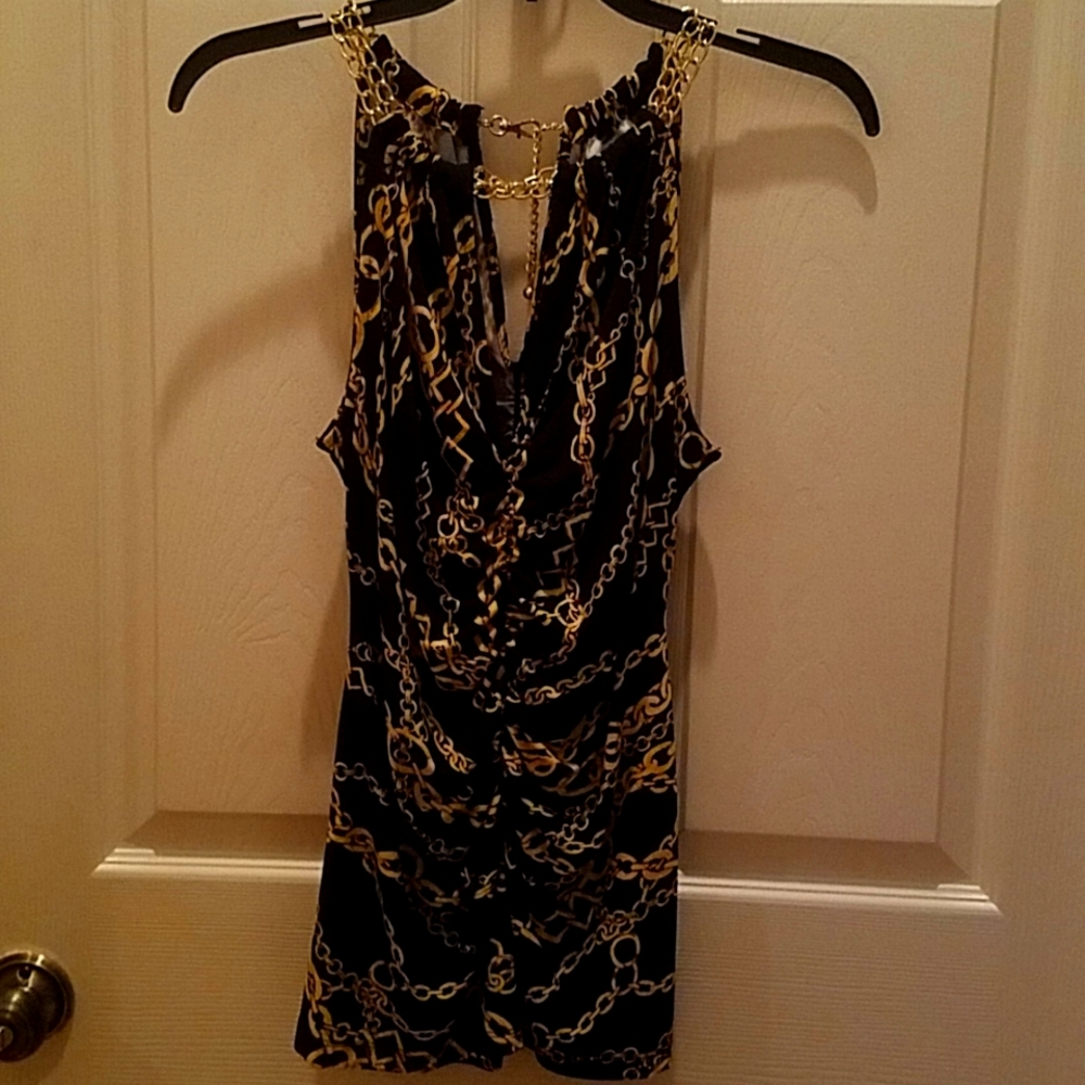 Cache Chain Print Top-NWOT!